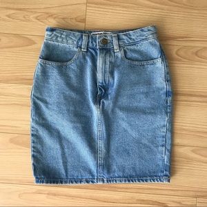 American Apparel Denim Skirt